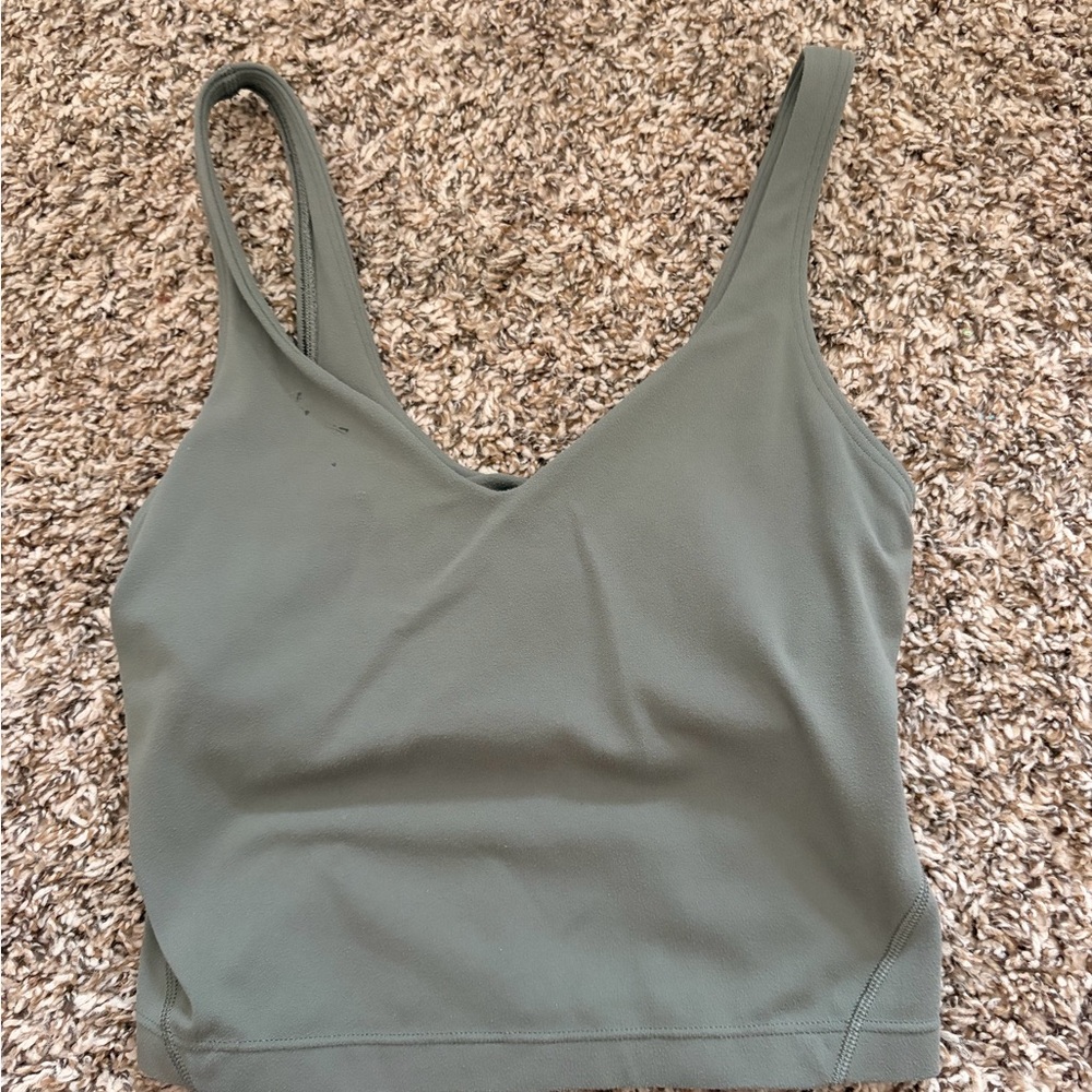 LULULEMON- Women's Olive Green Tank Top
